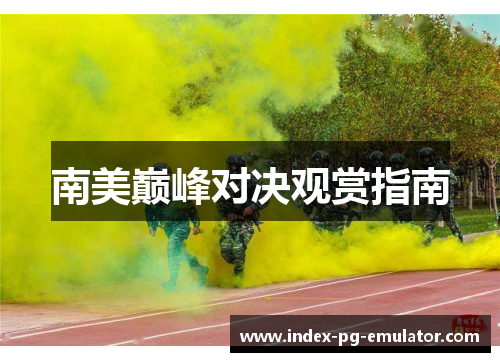 南美巅峰对决观赏指南