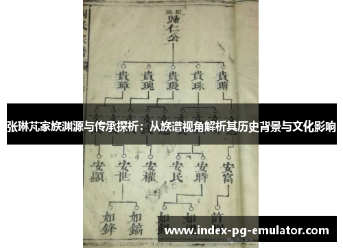 张琳芃家族渊源与传承探析:从族谱视角解析其历史背景与文化影响 张琳芃家族渊源与传承探析:从族谱视角解析其历史背景与文化影响