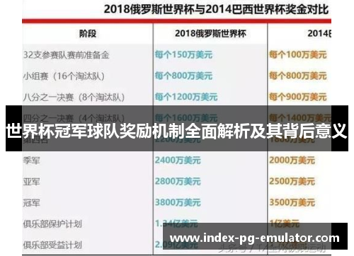 世界杯冠军球队奖励机制全面解析及其背后意义